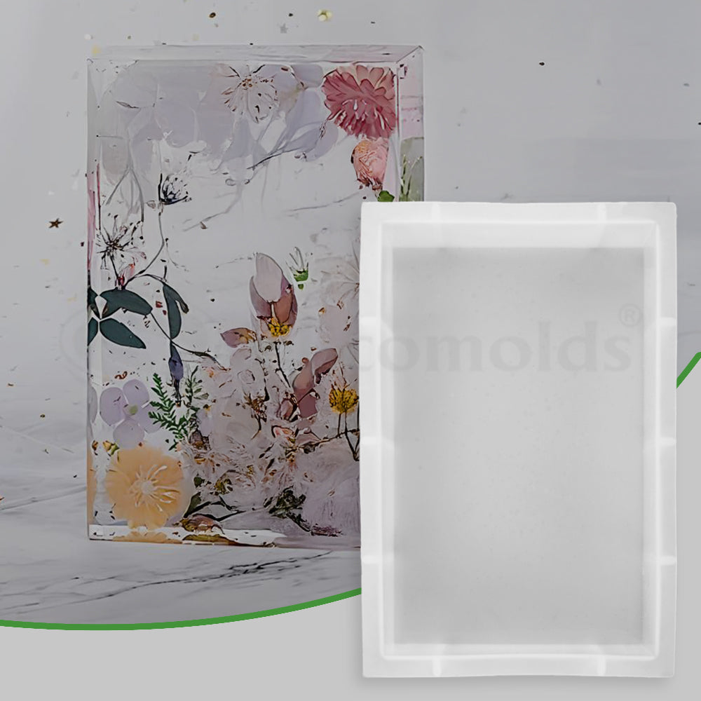 SILICOMOLDS-5.8 " X 8.9 " X 50MM RECTANGLE DEEP CASTING-URP-244-RM